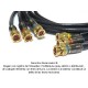 Cable Coaxial Digital BNC 3 Vías 4.5 m, ensamblado, terminales en oro